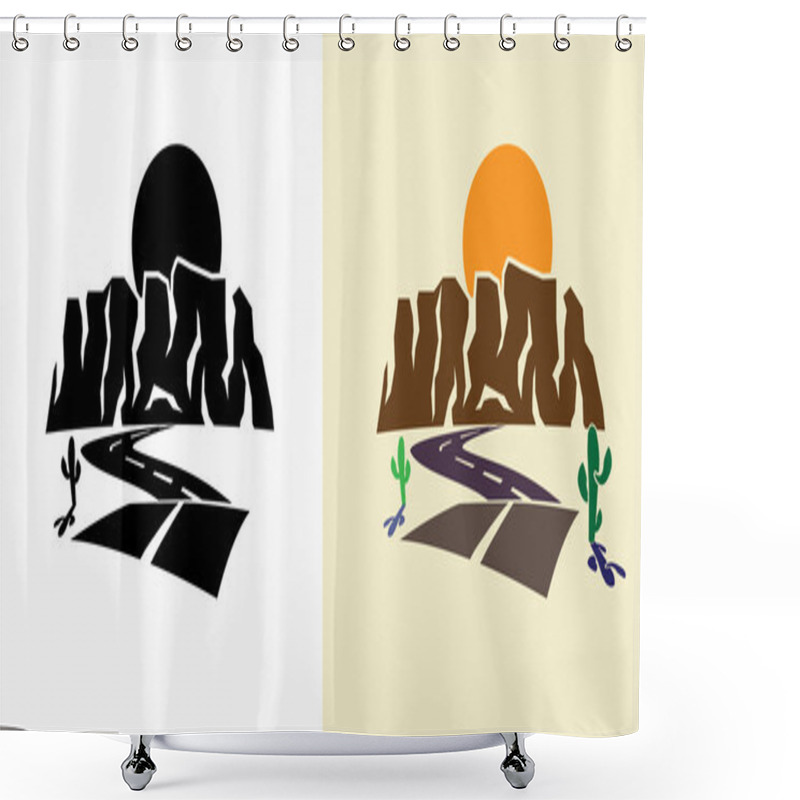 Personality  Canyon And Sunset Shower Curtains