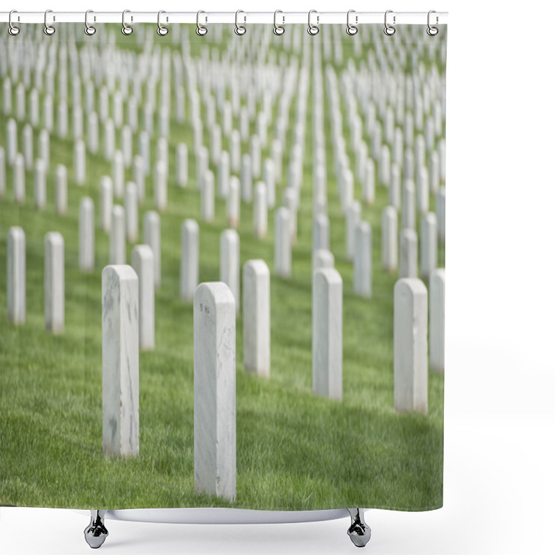 Personality  Arlington Cemetery Graveyard Shower Curtains