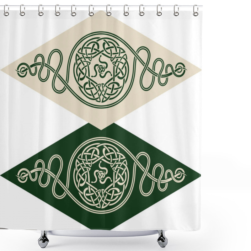 Personality  Celtic Style Pattern Shower Curtains