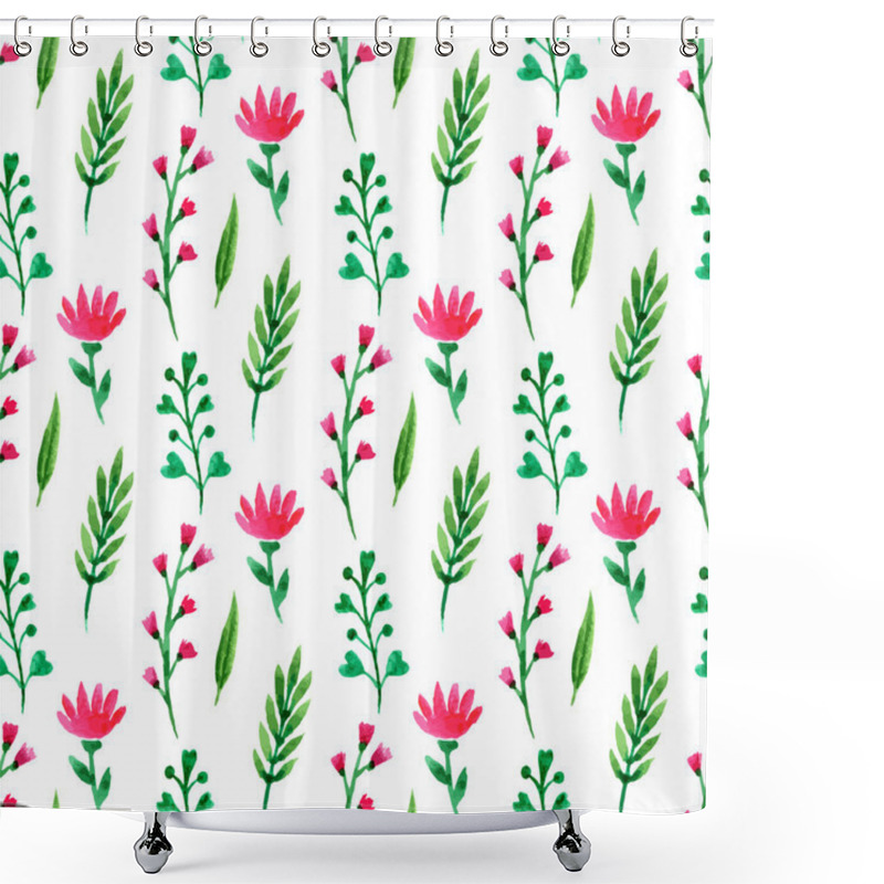 Personality  Cute Floral Seamless Pattern. Shower Curtains