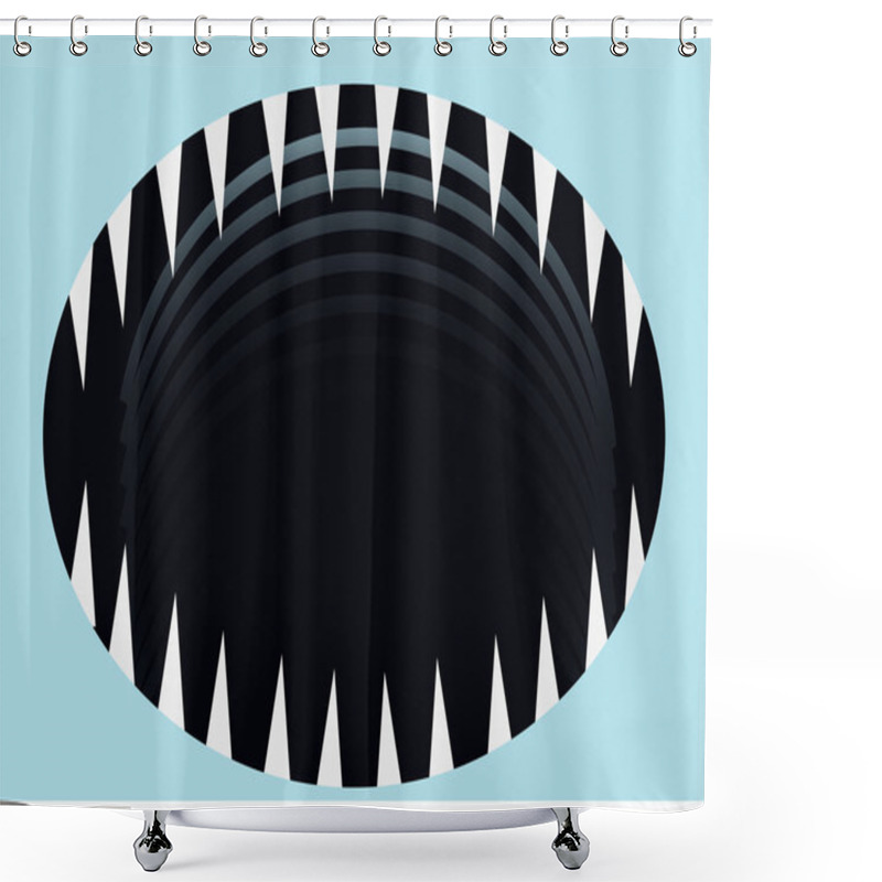 Personality  Shark Mouth Shower Curtains