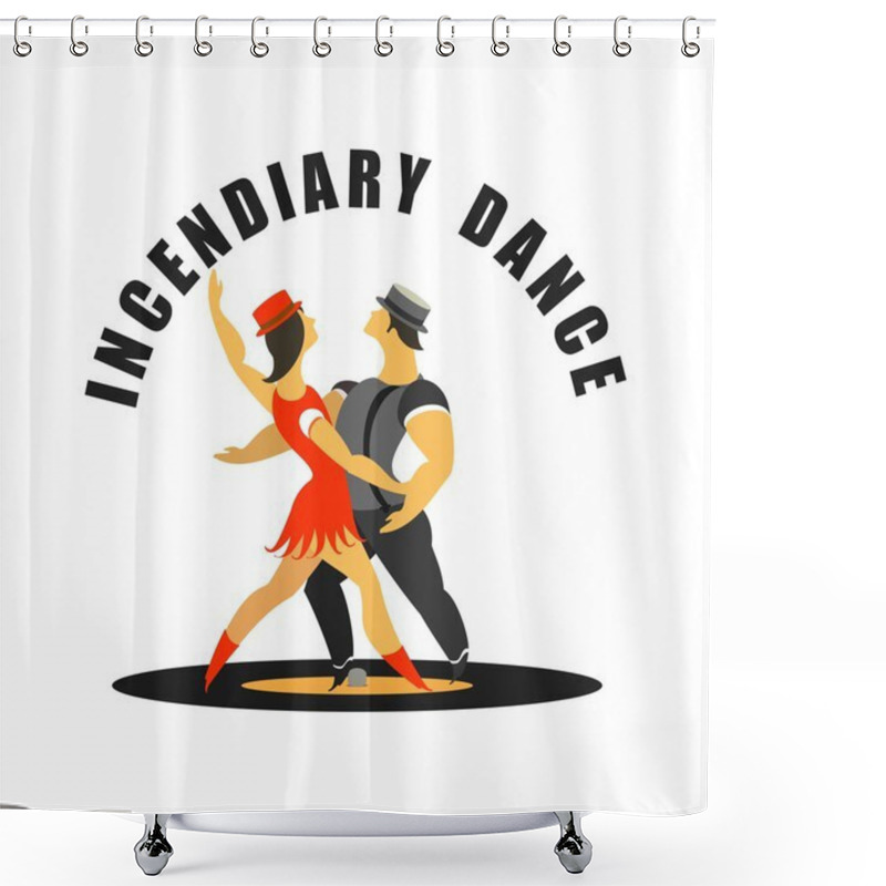 Personality  Incendiary Dance Shower Curtains