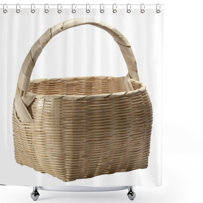 Personality  Light Brown Basket Shower Curtains