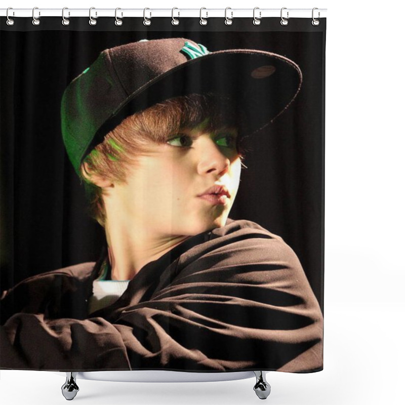 Personality  Justin Bieber At A Public Appearance For Justin Bieber Launches Debut Album MY WORLD With Concert, Citadel Outlets, Los Angeles, CA December 14, 2009  Shower Curtains