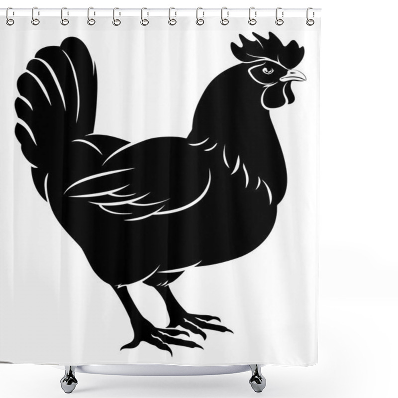 Personality  Chicken Food Illustration Shower Curtains