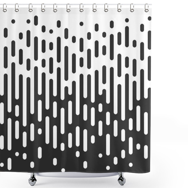 Personality  Vector Halftone Transition Effect Abstract Wallpaper Pattern. Shower Curtains