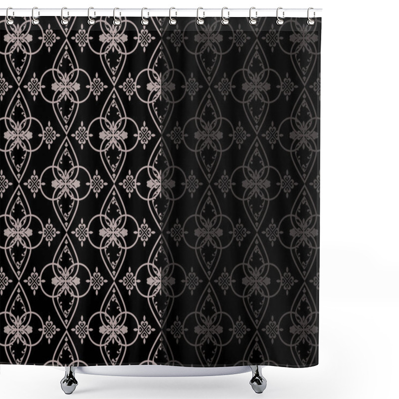 Personality  Classic Style Damask Ornament Shower Curtains