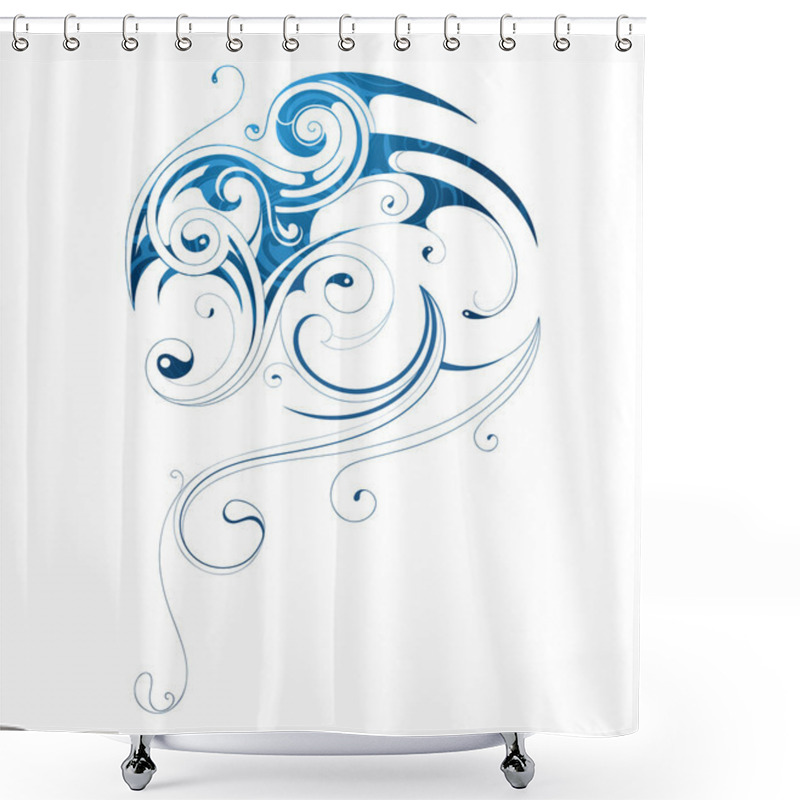 Personality  Water Splash Shower Curtains