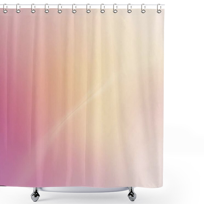 Personality  Soft Pink And Peach Gradient Minimalist Background Shower Curtains