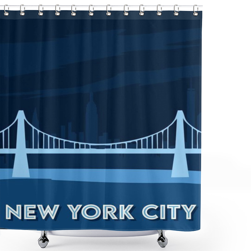 Personality  New York City United States Of America Shower Curtains