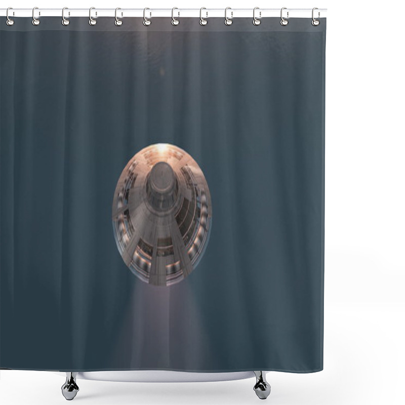 Personality  3D Illustration Of A Shower Curtains