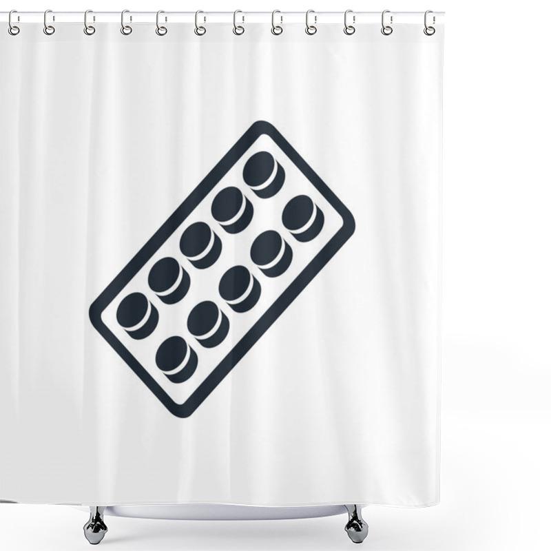 Personality  Icon Tablets Shower Curtains