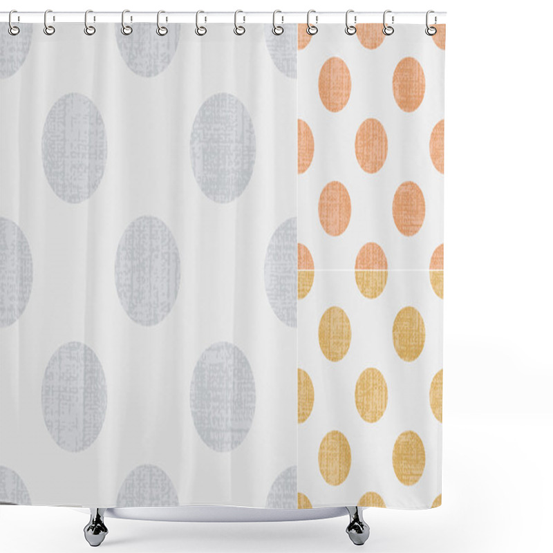 Personality  Seamless Polka Dots Pattern Shower Curtains