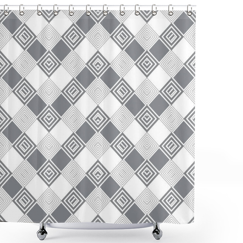 Personality  Plaid Seamless Pattern Shower Curtains