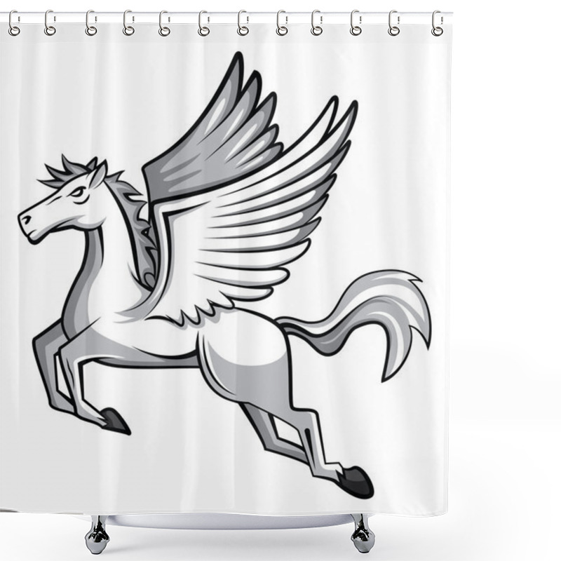 Personality  Horse With Wings Shower Curtains