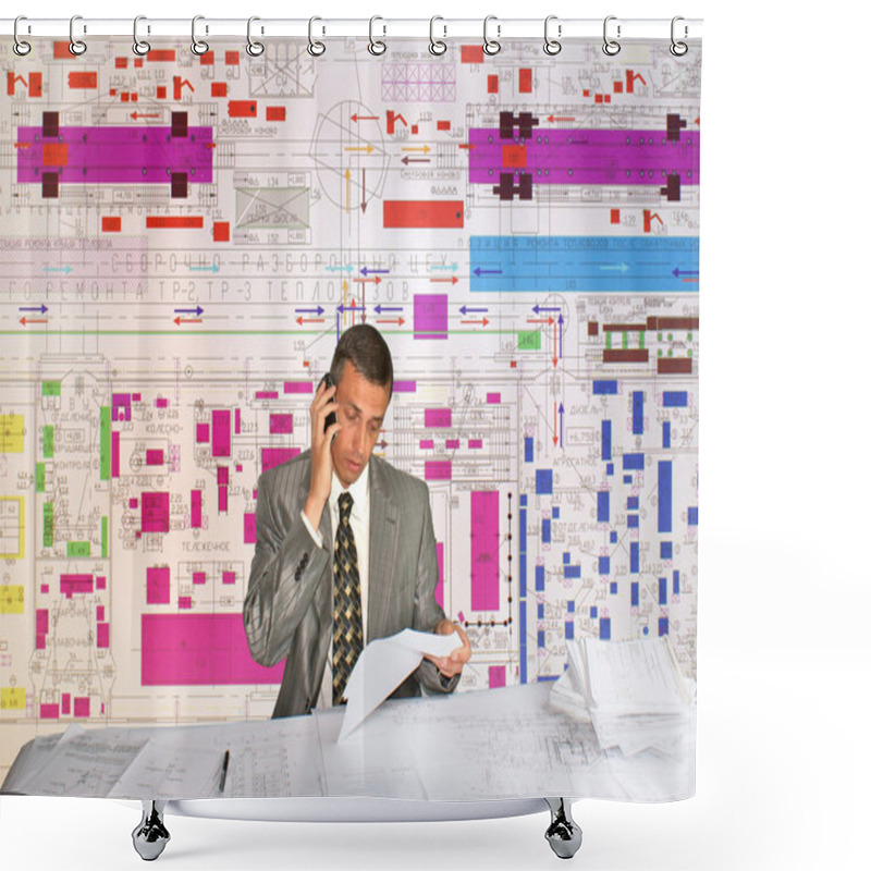 Personality  Engineer- Planner Shower Curtains