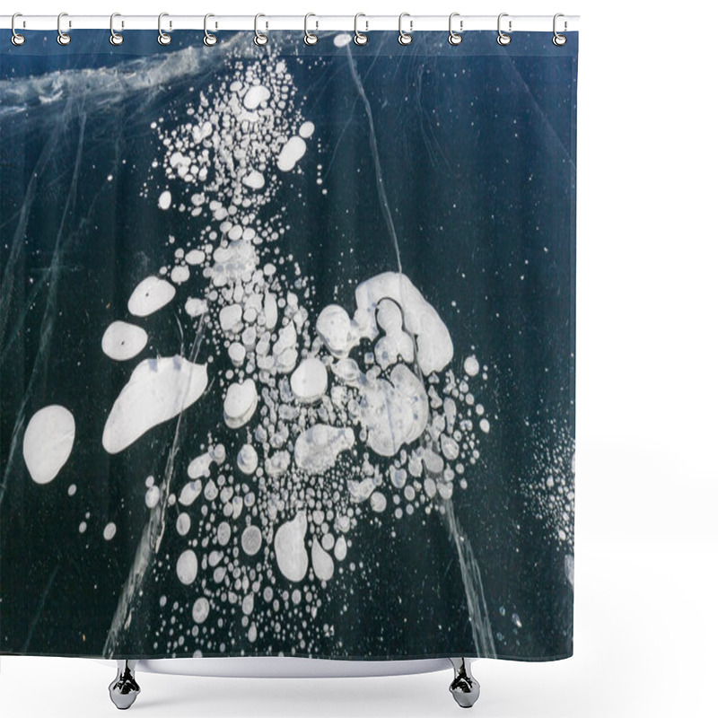 Personality  Trapped Methane Gas Under The Surface Of The Frozen Lake From Extreme Low Temperature Shower Curtains