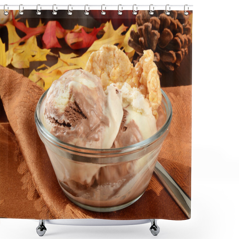 Personality  Chocolate Toffee Ice Cream Shower Curtains