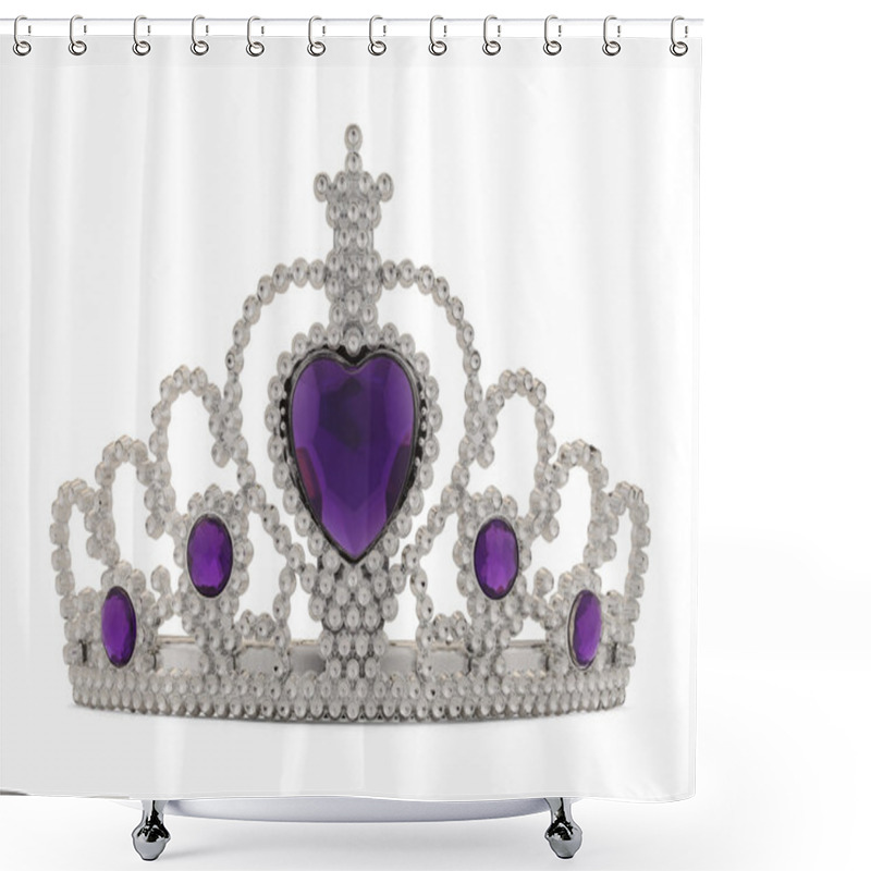 Personality  Tiara Purple Shower Curtains