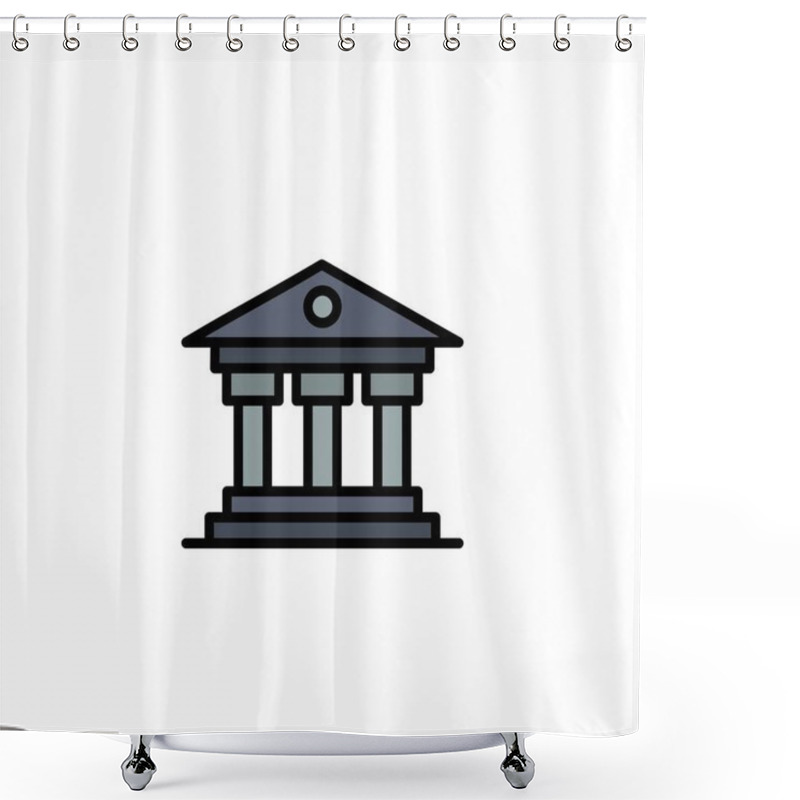 Personality  Bank, Institution, Money, Ireland Business Logo Template. Flat C Shower Curtains