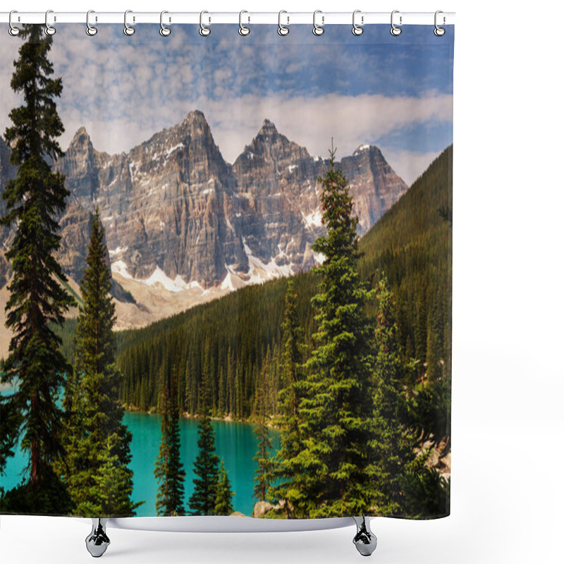 Personality  Beautiful Moraine Lake Shower Curtains