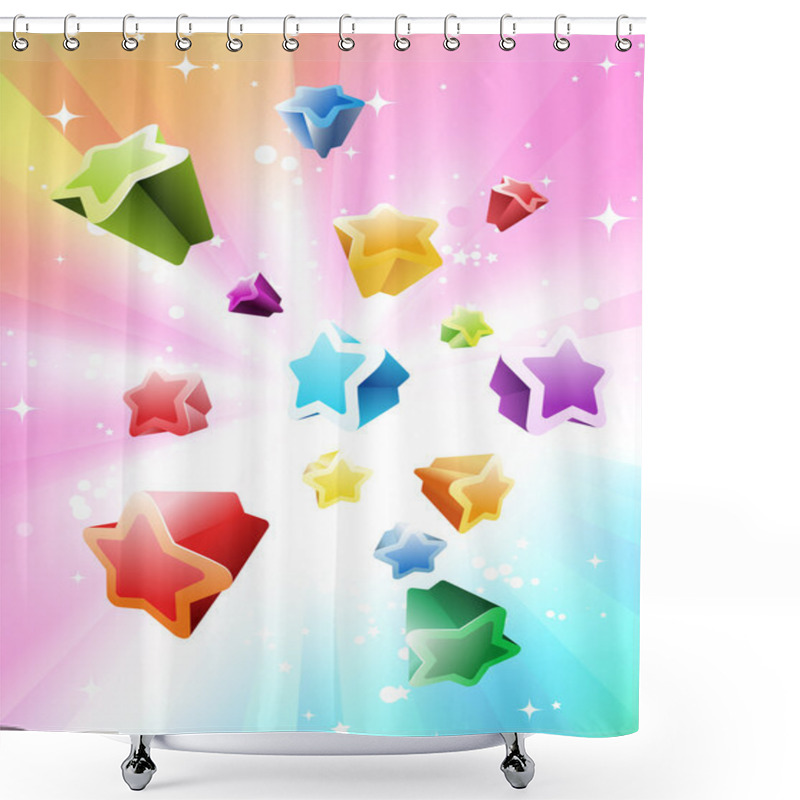 Personality  Abstract Background Shower Curtains