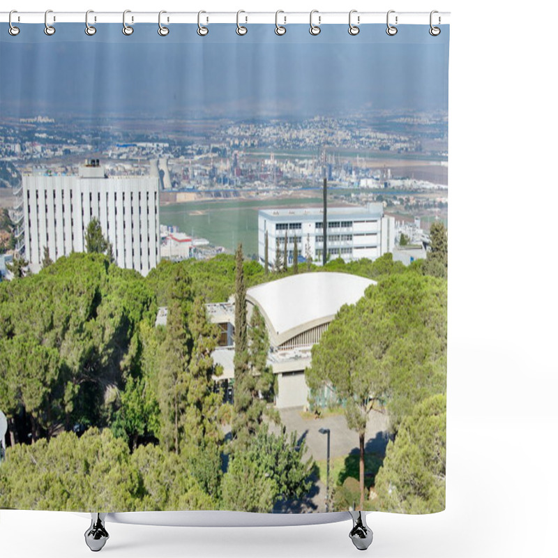 Personality  View Of Haifa, Nesher, And The Krayot, Israel Shower Curtains