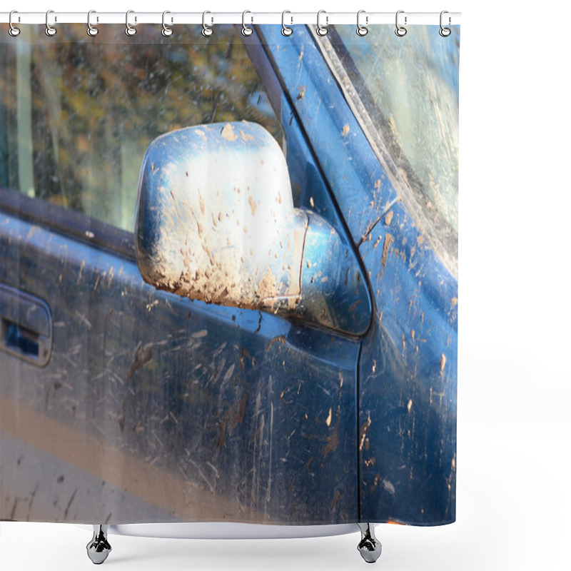 Personality  Dirty Car Shower Curtains