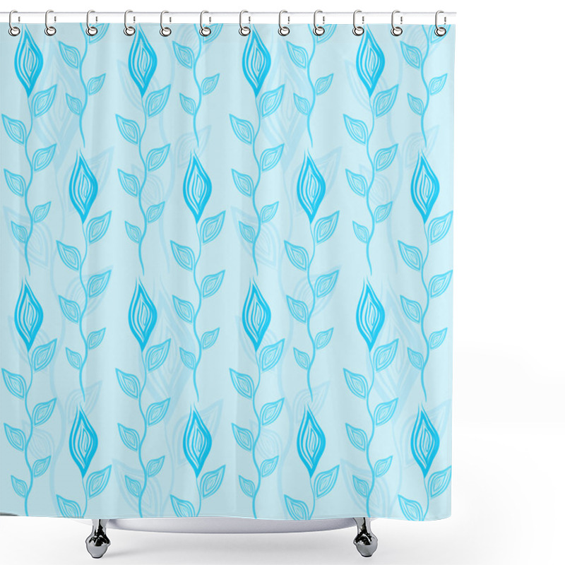 Personality  Flowers Seamless Pattern Shower Curtains