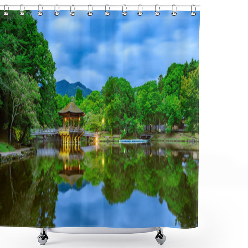 Personality  Ukimido Pavilion, Nara, Japan Shower Curtains