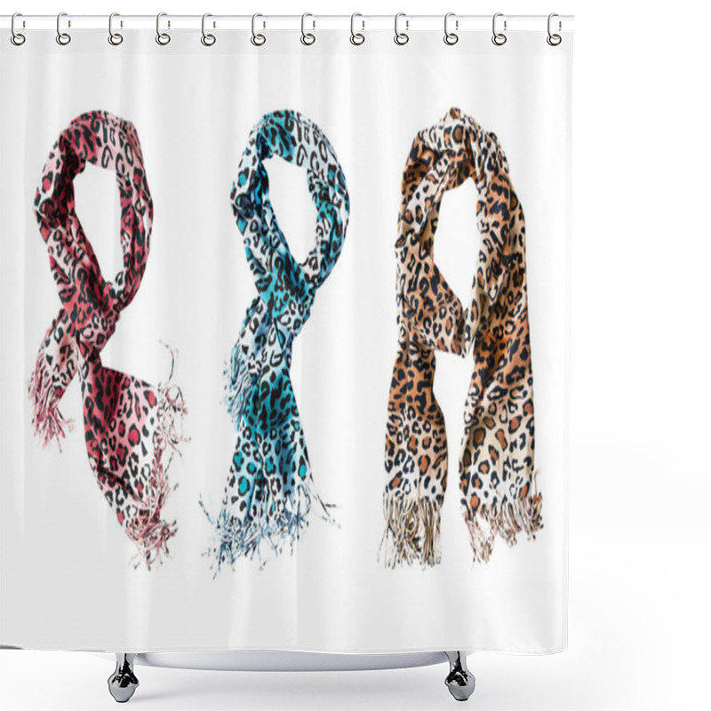 Personality  Set Of Scarfs Shower Curtains