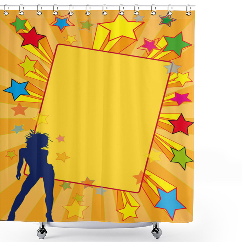 Personality  Party Flyer Sternenhimmel Shower Curtains