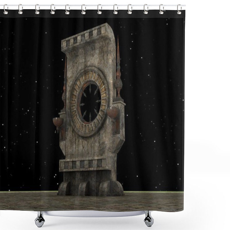 Personality  3D CG Rendering Of A Monument  Shower Curtains