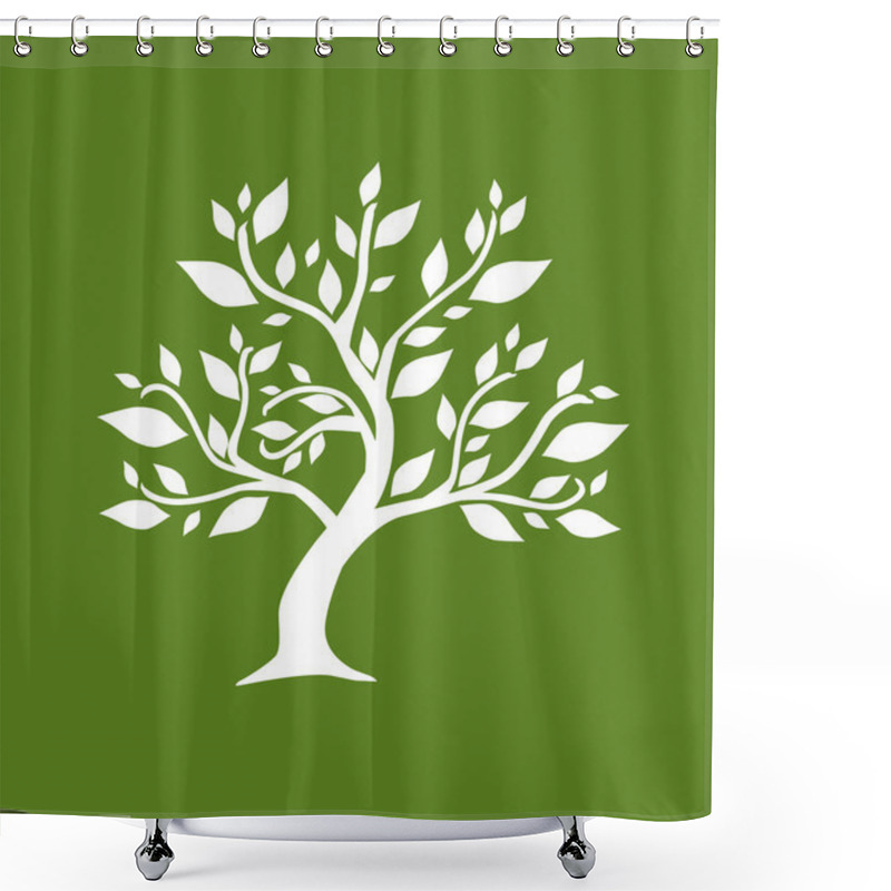 Personality  Abstract Tree Shower Curtains