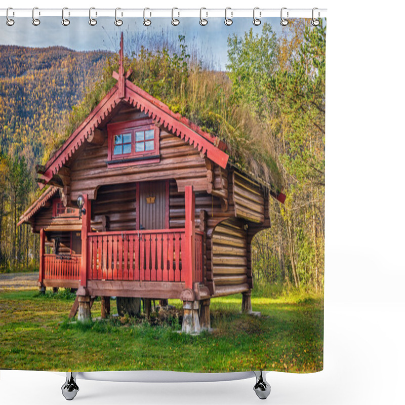 Personality  Camping Cabins Near Hallingskarvet National Park In Norway Shower Curtains