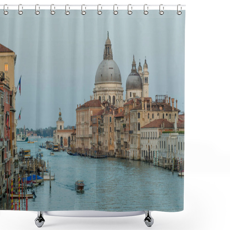 Personality  16.04.2019.  Italy. Venice. Evening View Of The Grand Canal. Shower Curtains