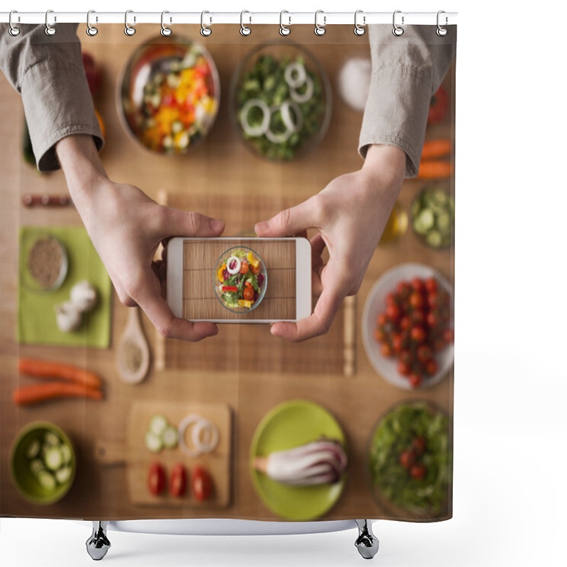 Personality  Food And Cooking App Shower Curtains