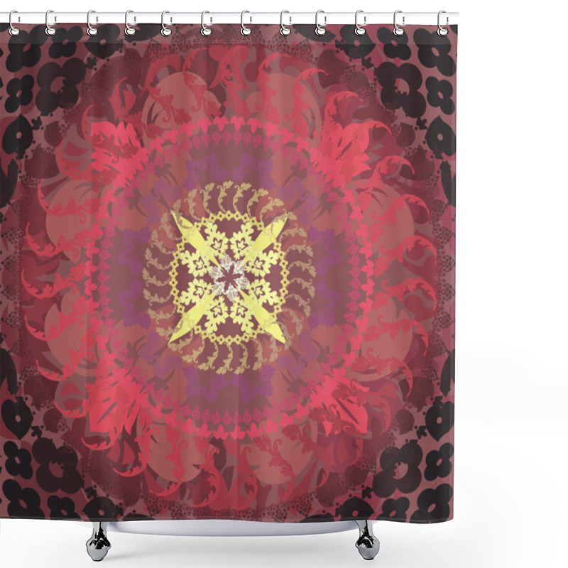 Personality  Abstract Circular Pattern Shower Curtains