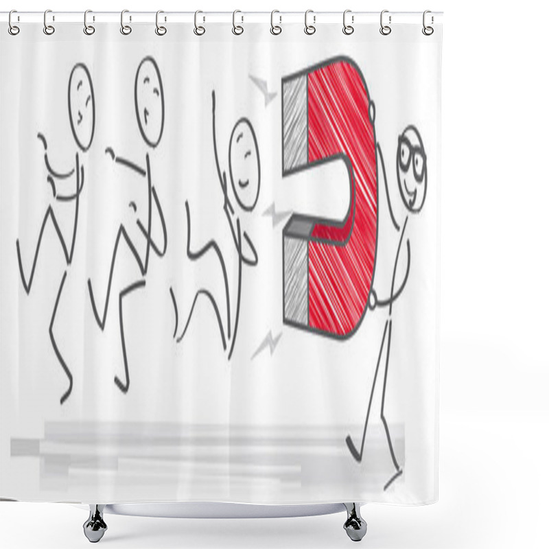 Personality  Magnetic Shower Curtains