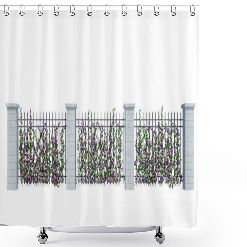 Personality  3d Render Ivy Plants  Isolated  On White Background Shower Curtains