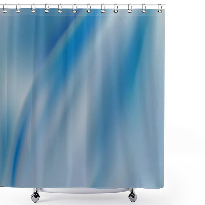 Personality  Heavenly Blue Azure Background With Soft Folds Shower Curtains