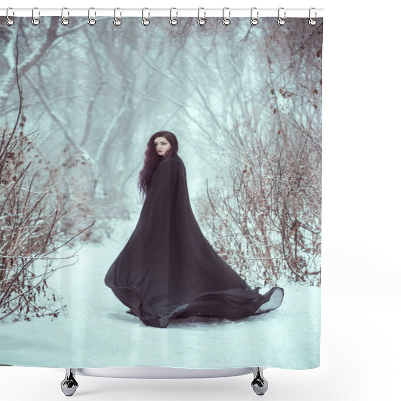 Personality  The Girl A Demon Walks Alone Shower Curtains