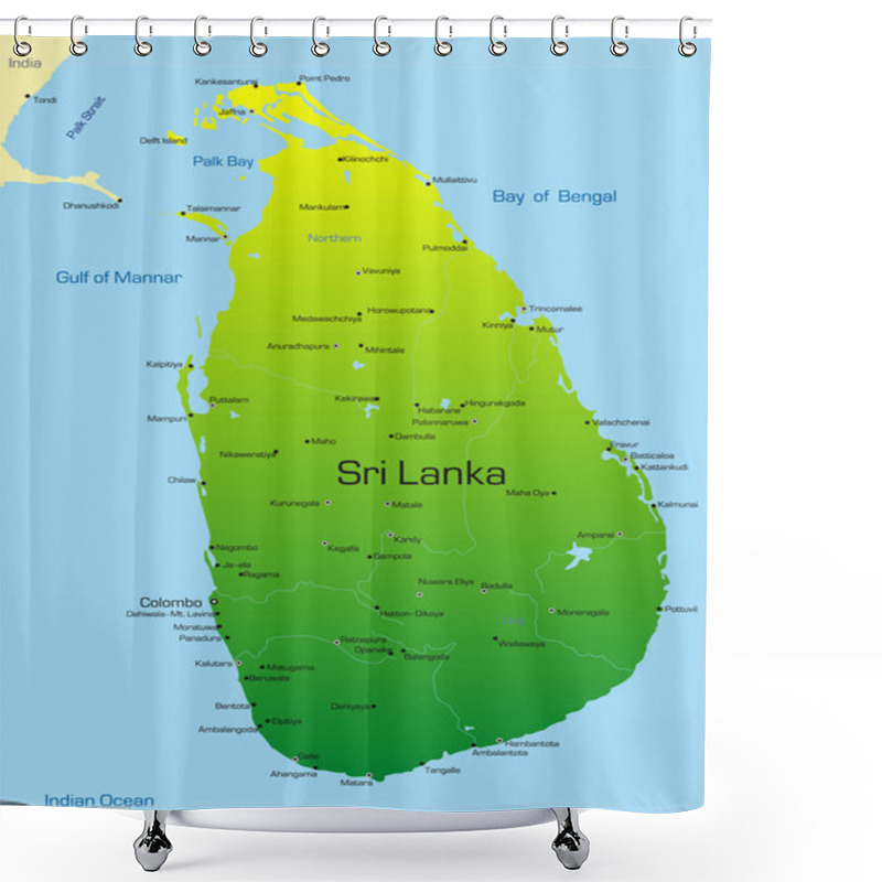 Personality  Sri Lanka Shower Curtains