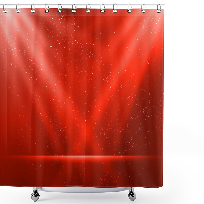 Personality  Abstract Magic Red Light Background Shower Curtains