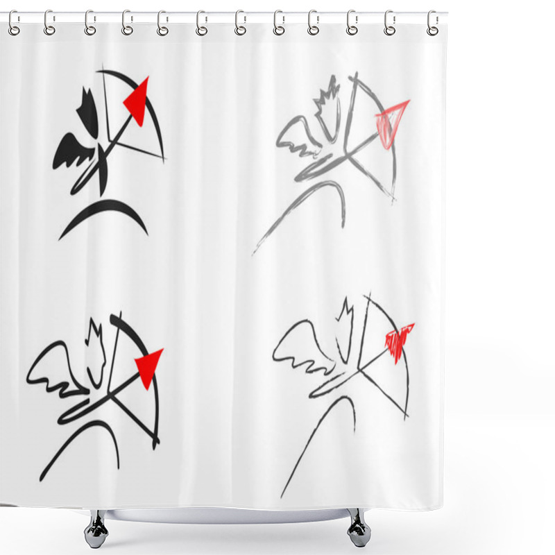 Personality  Cupid Shower Curtains