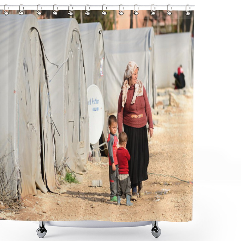 Personality  People In Refugee Camp Shower Curtains