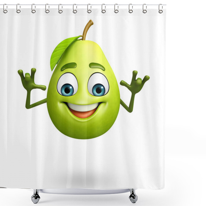 Personality  Cartoon Character Of Guava Shower Curtains