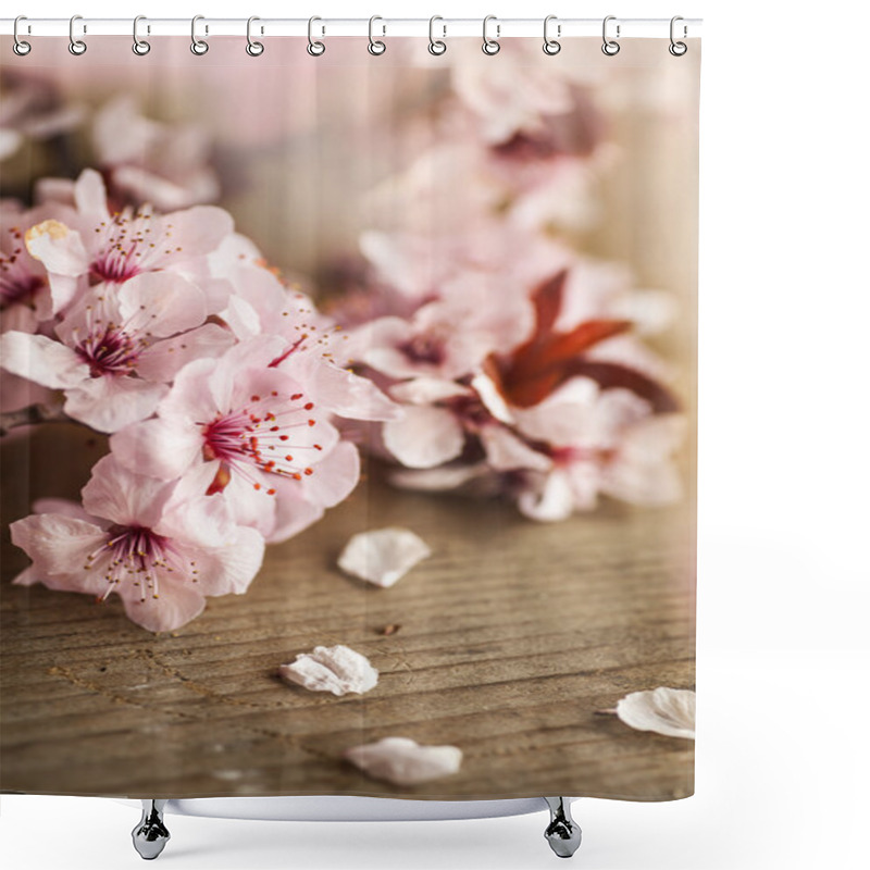 Personality  Cherry Tree Blossom  Flowers Shower Curtains