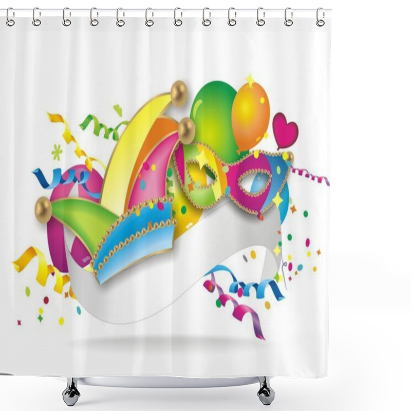 Personality  Carnival Background Shower Curtains