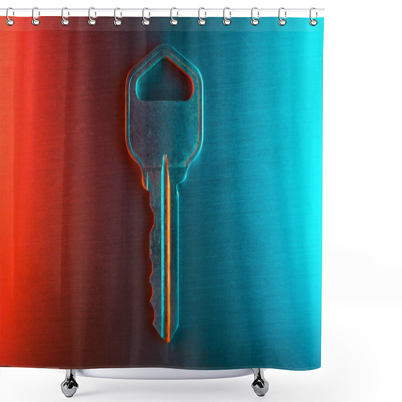 Personality  Key Neon Network Security Concept  Shower Curtains